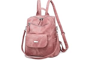 UBAYMAX Zaino Casual in Pelle PU,Borsa Scuola Multifunzione,Borse a Zainetto da Donna Moda,Daypack Viaggio Multitasche,Borse Donna a Spalla per Shopping