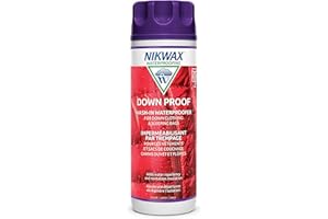 ‎NIKWAX Nikwax Down Proof Wash-in Waterproofing Restores DWR Water Repellency to Down Filled Jackets, Outerwear, Vests, Sleeping Bags, Quilts, and Bedding, Revitalizes and Protects Insulation and Loft