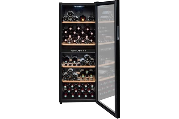 LA SOMMELIERE Cave de mise à température double zone SLS90DZ 91 Bouteilles
