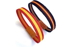 HCZ 2 Pcs Pulsera Elastica Bandera España