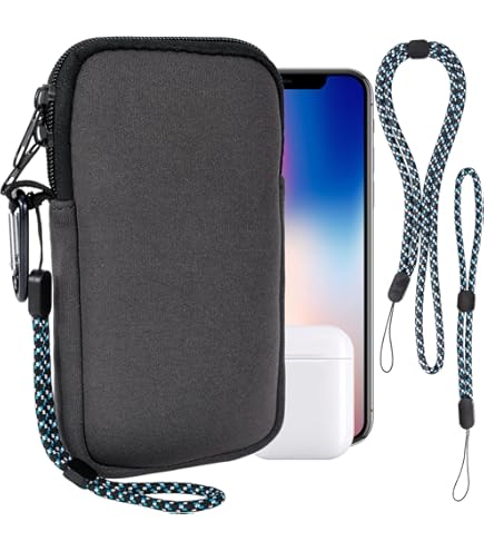 Kwmobile Custodia In Neoprene Con Zip Per Smartphone XXS - 3/3,5" - Astuccio Portacellulare A Sacchetto XXS Con Cerniera - Borsa In Viola Bordeaux