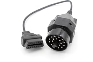 ‎LOONGGATE LoongGate Alte 20 Pin zu OBDII 16 Pin Adapter Stecker Kabel 4 Pin Pass Durch Für 1982-2001 E28 E30, E34, E36, E38, E39 (30 cm)