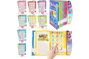 AMFUN Sound Book,Toddler Toys for 2 3 4 5 Year Old Boys,English Sound Toy,Interactive Learning Educational Book Toy,with Sounds, Songs,Numbers & Alphabet, Birthday Gift for Kids Ages 2-6