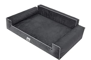 HOBBYGARDEN Legowisko dla psa, poduszka dla psa, legowisko dla zwierząt domowych, sofa dla psa, kanapa do leżenia, legowisko dla psa, miękkie, czarne, 78 x 53 cm