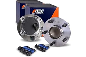 ATEC Germany 2x Juego de cojinetes de rueda trasera, compatible con FORD C-MAX (DM2), FOCUS 2 Mk2