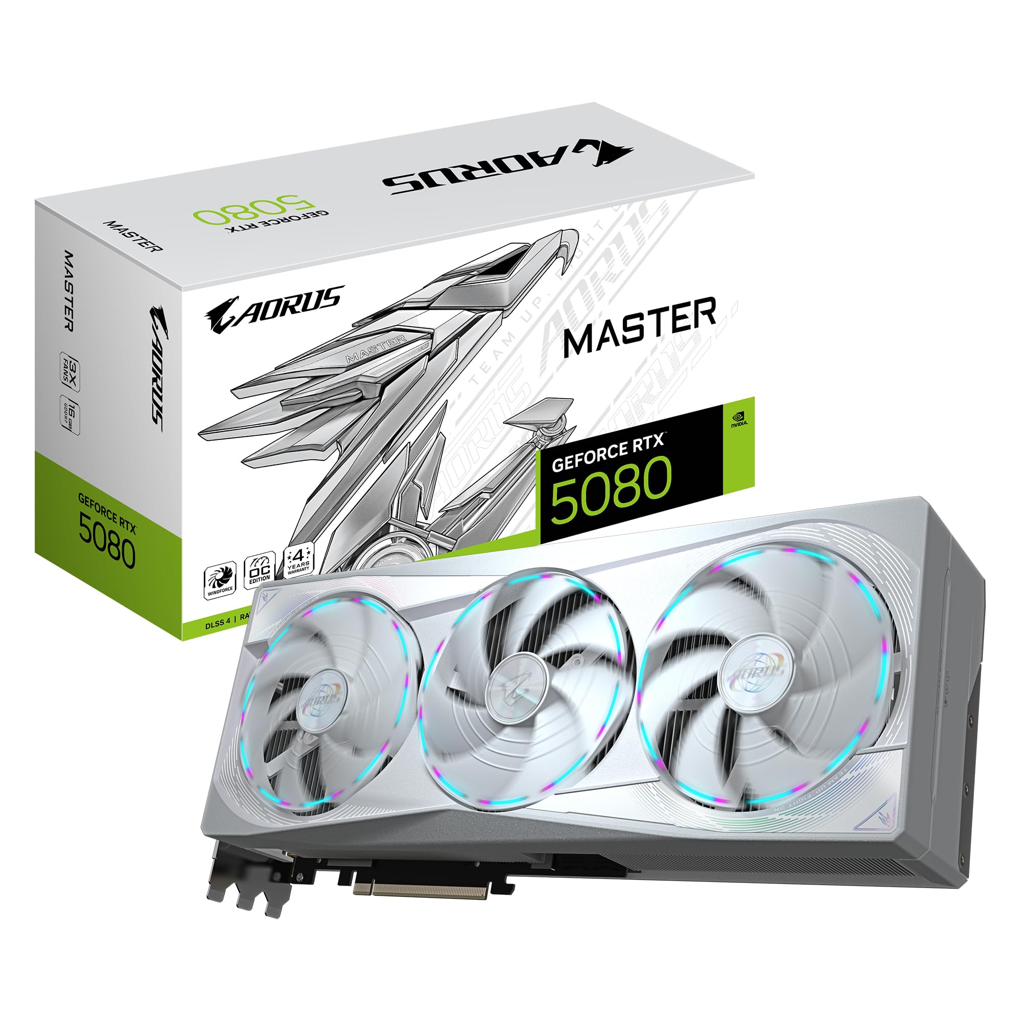 Gigabyte AORUS GeForce RTX 5080 MASTER ICE 16G GDDR7
