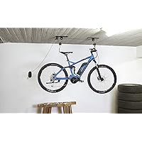 FISCHER Deckenlift | Fahrradlift | bis 30kg | für E-Bikes geeignet | max. Deckenhöhe 4m | mechanisch | Garagenlift