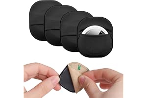 4-pack fodral kompatibelt med Apple AirTagg | Kompatibelt med Apple AirTagg Tracker, , Självhäftande AirTagg-fodral, Lämpligt för TV-fjärrkontroller, Drones, Kameror