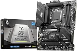 MSI MAG B760 TOMAHAWK WIFI DDR4 Carte Mère, ATX - Pour Processeurs Intel Core 14e, 13e & 12e Génération, LGA 1700 - VRM 75A DrMOS, DDR4 Memory Boost 5333+MHz/OC, PCIe 5.0 x16, M.2 Gen4, Wi-Fi 6E