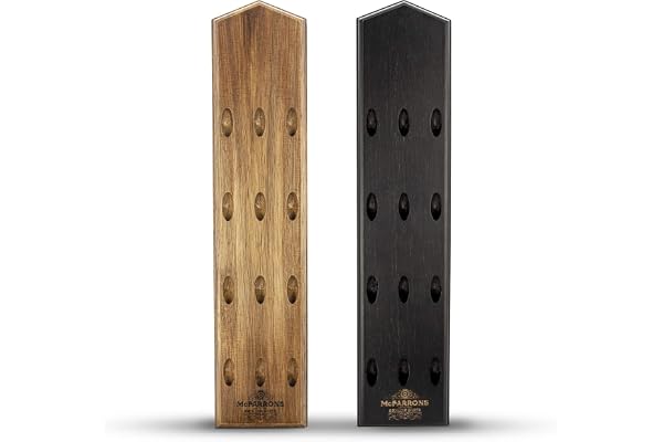 McFARRONS – Porte Flèchettes en Bois pour 12 Fléchettes - Support Mural Pratique, Idéal comme Accessoire pour Toutes Les Cibles, Convient aux Steeldarts, Softdarts