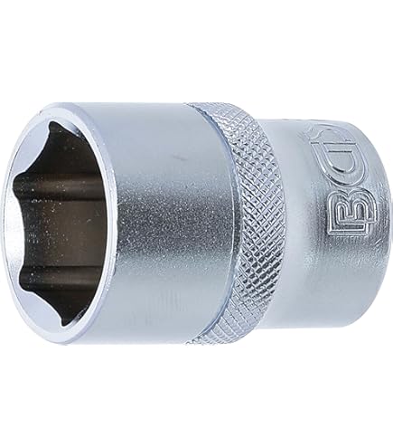 Carré Entrainement 1/2 Douille Hexagonale Courte 27mm - Carré 1/2" - Chrome Vanadium - Rhino Garantie à Vie Garantie à Vie Rhino