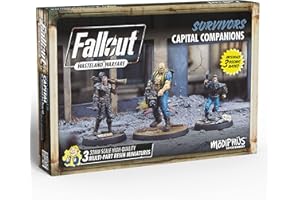 Modiphius Entertainment | Fallout Wasteland Warfare | Survivors: Capital Companions | Miniatures | Unpainted