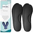 Footvital Memory Foam Shoe Insoles Comfortable Insoles Supports Heel & Arch Absorbs Foot Sweat & Moisture Ultra Soft Cushioned Lightweight Durable Washable Pads for Men & Women Black (2 Pair)(Size-6)