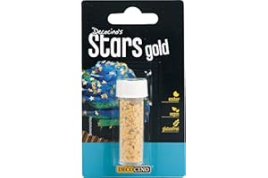 ‎DECOCINO DECOCINO Gold Stars (3000 stück) - essbares Streu-Dekor, Deko-Streusel - Deko-Sternchen & essbare Back-Deko für Torten, Kuchen, Cup-Cakes & Muffins, 0.9 g