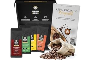 ‎BARISTA ROYAL Kaffee Geschenk im Probierset mit Guide | für Männer und Frauen | Mit Liebe geröstet von Menschen mit Behinderung | 4x250g Kaffeebohnen | Ideal für Vollautomat und Filter