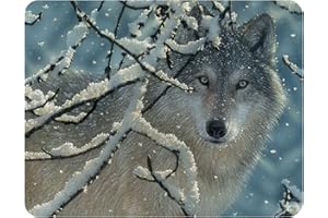 Magnes 3D LiveLife - Broken Silence from DeluxeBase. Soczewkowy magnes na lodówkę 3D wilk na lodówkę. Magnetyczna dekoracja dla dzieci i dorosłych z grafiką licencjonowaną przez renomowanego artysty, Collin Bogle