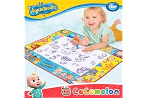 Aquadoodle Cocomelon Tappetino per scarabocchiare, gioco ufficiale Tomy No Mess da colorare e disegnare, adatto per ragazzi e ragazze dai 18 mesi in su, multicolore (E73454)