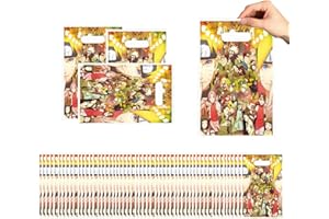 MIZT 50 Pcs Sacs Cadeaux NARUTO -ナルト-,Sacs En Papier,Sacs à Friandises,Sacs En Papier ColoréS Pour Cadeaux D'Anniversaire,Mariages,FêTes Et Plus Encore, 25 X 16 cm