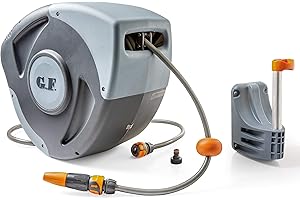 G.F. Gf Garden Pojemnik z Wężem Ściennym, 30 m, Szary, 68 x 26 x 50 cm