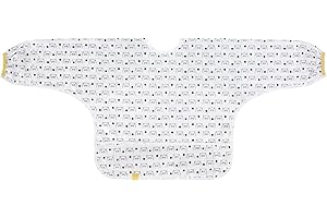 LÄSSIG Baby Kleinkind Langarmlätzchen Ärmellätzchen zum Binden Auffangschale/Long Sleeve Bib Little Chums Cat, 1 Stück (1er Pack)
