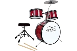 CB SKY 13 inch 5-piece Kids/Junior Drum Set Red/Beginner (Standard)/Kids musical toys, musical instrument