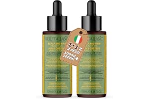 BELL'ITALIABIO Olio Capelli Rosmarino Sani e Forti 2xI00ml - Favorisce la Ricrescita e Rinforza il Bulbo Pilifero - Formula Naturale, 100% Made in Italy, Non Lascia Residui, Profumo Aromaterapico, Pronto all'Uso