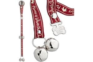 Poochiebells - Dog Bells Toilet Training - Dog Bell for Door Potty Training - Barking Dog Doorbell - Dog Door Bells and Training Bells - Dog Toilet Training Bell (Home is where the dog is Design)