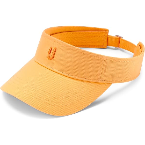 OTTERSHELL Visiera parasole sportiva, cappello da baseball in rete traspirante, visiera atletica regolabile per corsa, tennis, golf, Giallo acceso, Taglia unica