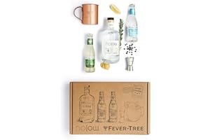 NOLOW-Coffret Cocktail Sans Alcool-avec 1 Bouteille de Nolow n°4 + 1 Tonic Fever-Tree 200ml-1Gingerbeer Fever-Tree 200ml+ 1 Jiggers+1 mug Fever-Tree -A offrir
