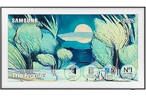 Samsung TV 65 Pulgadas The Frame LS03F 4K Smart TV, Galería de Arte con Display Mate, Marcos Intercambiables, 100% Volumen de Color con Quantum Dot y Cable Casi Invisible con One Connect