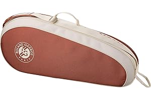Wilson Roland-Garros 2025 Team 3 Pack, Con una Spaziosa Tasca Per Gli Accessori e Tracolla Regolabile, Offre una Protezione Completa Per Le Racchette, Colore: Crema/Argilla