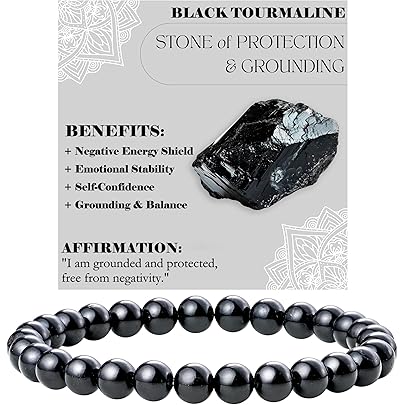 Braccialetto Con Perline Di Cristallo Bivei - Citrino E Giada Naturale, 8mm, Regolabile, Con Scatola Regalo - Foto 8