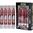 Yanas London Pack of 4 Matte Lipsticks | Intense Color Pay Off, Full Coverage Long Lasting Weightless Velvety Formula