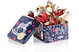 Venchi - Colección Navidad - Paquete con lata pequeña de Navidad con bombones Cometa surtidos, 73 g - Idea de regalo - Sin gluten