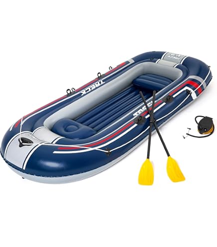 Gommone Gonfiabile 4 Posti - Per Mare, Lago O Piscina, Con Pompa E Remi Inclusi - Foto 5