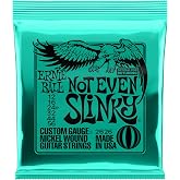 Ernie Ball Not Even Slinky Nickel Wound Electric Guitar Strings - 12-56 Gauge