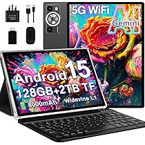 2026 Tablet 10 Inch Android 15 with Gemini AI, 30GB RAM+128GB ROM
