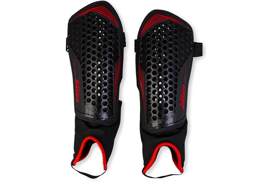 Mitre Unisex Aircell Football Ankle Protection Shin Pads, Extremely Breathable, Lightweight Shin Guard
