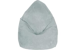 ‎DREAMROOTS DreamRoots Sitzsack für Kinder 80x80x120cm - Cord Bean Bag Chair Mit Füllung, Lehne und Bezug - für Mädchen und Jungen