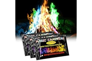 SUNLIFER Mystical Fire Colour Changing Sachets: Magic Color Change Flames For Fire Pit, Bonfire, Garden, Outdoor 15G Packets 30 Packs