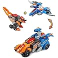 VTech Switch & Go Dinos Dino Launcher 2-in-1, Interactive Dinosaur Toy with Lights & Sound Effects, Transforming 2 Dinosaurs into 1 Super Car, For Kids 3, 4, 5, 6 +, English Version