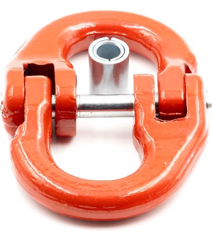 Maillon De Connexion De 10 Mm Pour Chaîne Forestière Ou Agricole - Acier Laqué Rouge, Classe 8, Résistance Max 3.15 Tonnes, Pour Raccorder Chaîne Et Maillon De Suspension - 11