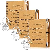 STAMPATEK Regalo Maestre Fine Anno Targa Maestra Con Dedica A Forma Di