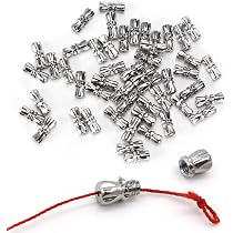 PH PandaHall 120pz Chiusura a Vite per Collane Chiusura a Barilotto, 3 Stili Fermagli a Vite per Collane Connettore per Gioielli Bracciale Artigianato Fai Da Te, Platino/Oro