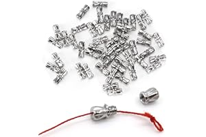 GAESHOW Cierre para Pulseras, 50 Piezas Enganches para Pulseras Cierre Collar Plata Cierre para Collares, Cierres de Pulsera para Manualidades, pour la Confection de Bijoux