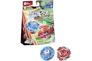 2 peonzas Beyblade Burst Quad Drive - Gilded Nemesis VS Salvage Vatryek Rashad [Hasbro]