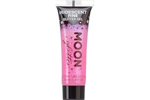 Moon Glitter - Gel glitter fine iridescente - 12ml - Rosa - Pittura Viso Glitter