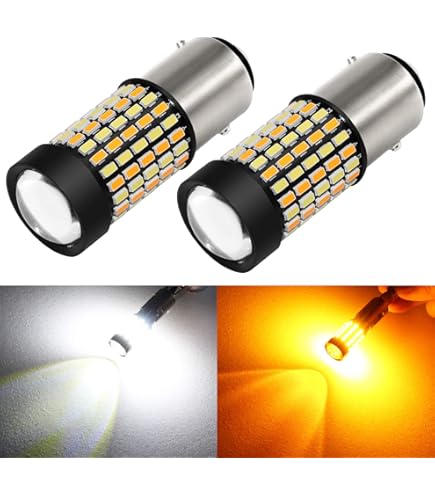 Front Light AUXITO 1157 LED Turn Signal Bulbs - Amber, CANBUS Anti