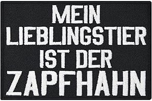 ‎PATCH Mein Lieblingstier ist der Zapfhahn, Heavy Metal, Biker, Spruch, Aufnäher, Patch