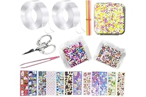 XINCHEN 32 Pezzi Tape Bubble Kit per bambini，Kit Fai da Te Bolle di Nastro Nano，Kit Di Bolle Di Nastro Nano，Nastro Adesivo per Bolle Soffianti, Kit Artigianale Fai-da-Te Bomboniere.